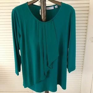 Susan Graver liquid knit emerald to -small